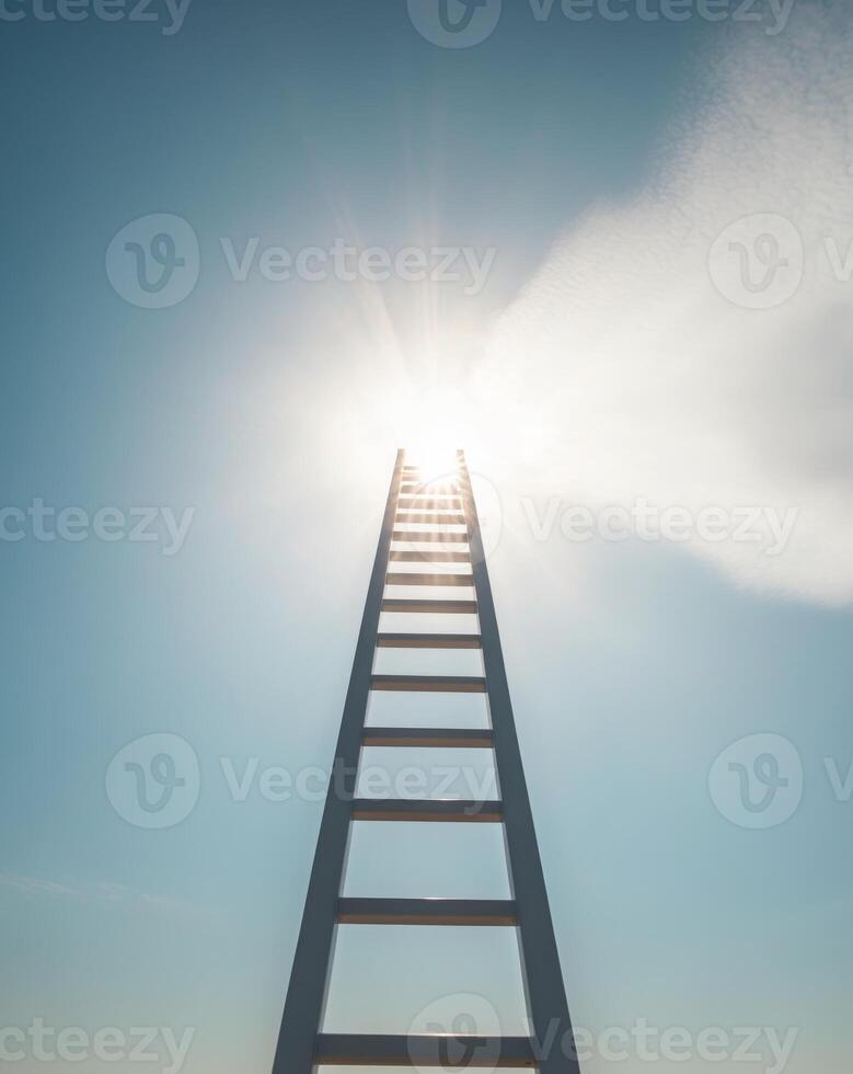 A ladder leading to the sun photo