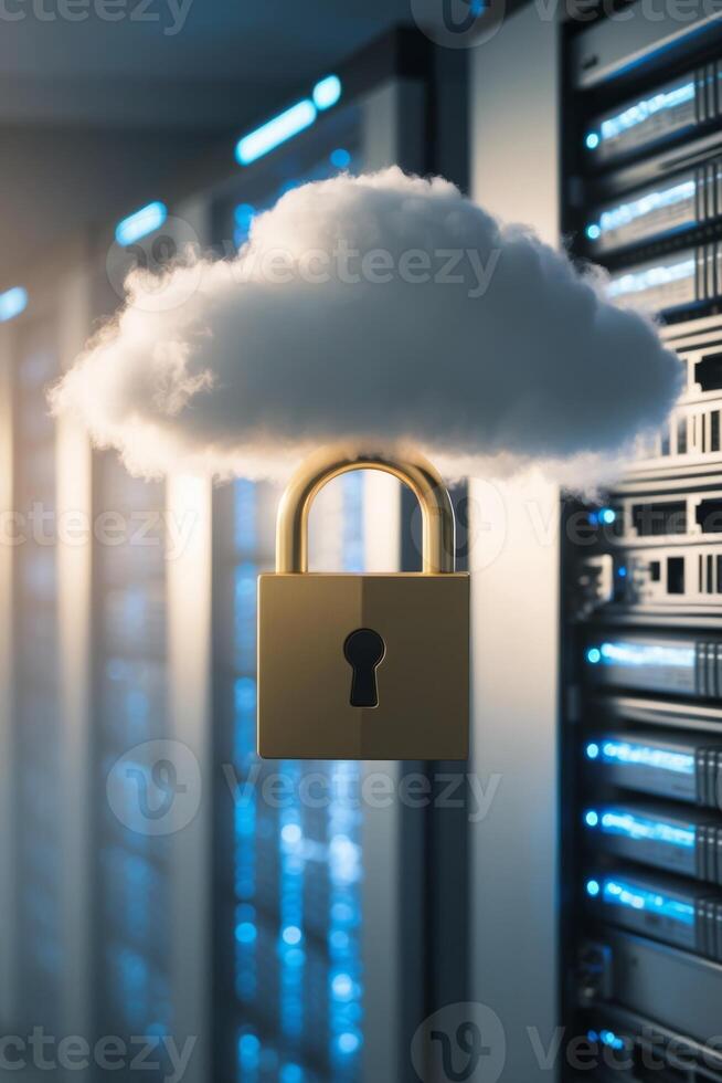 Cloud security and data protection photo