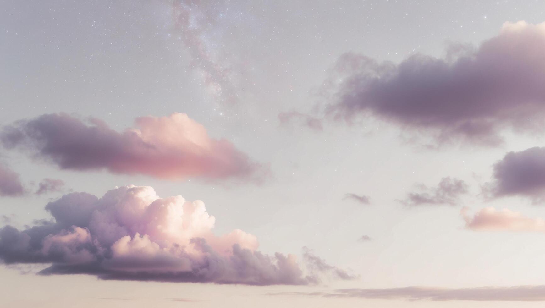 A beautiful sunset with clouds in the sky photo