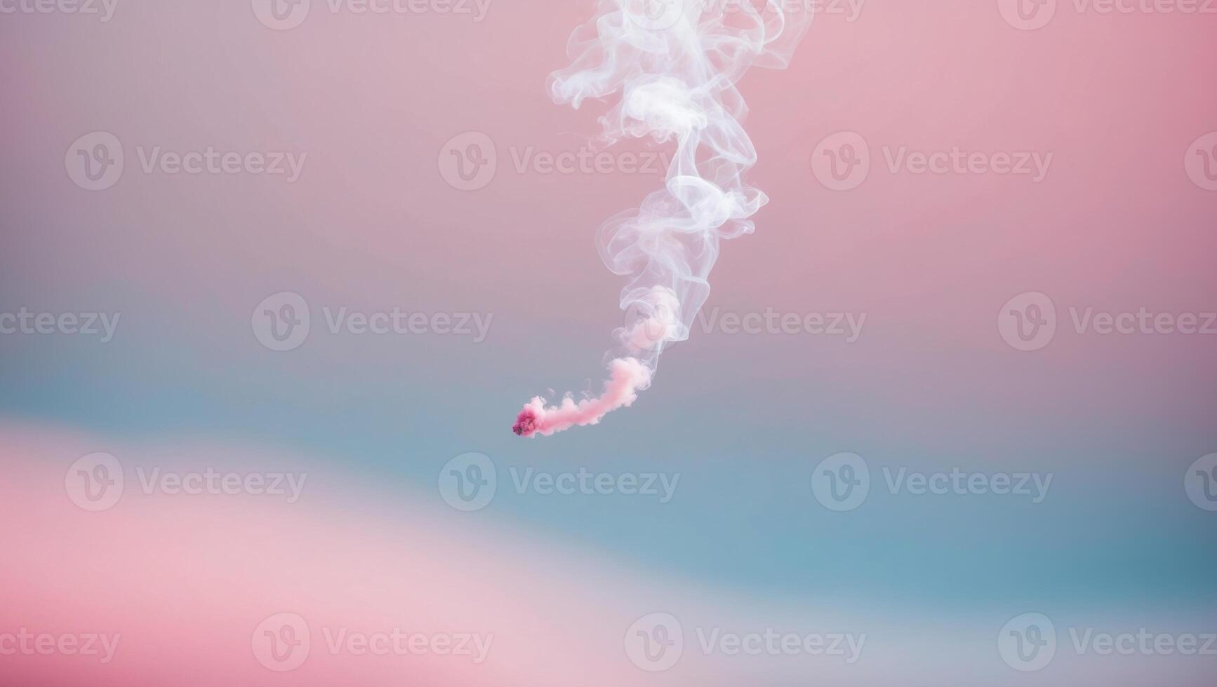 A pink smoke cloud is seen in the air photo