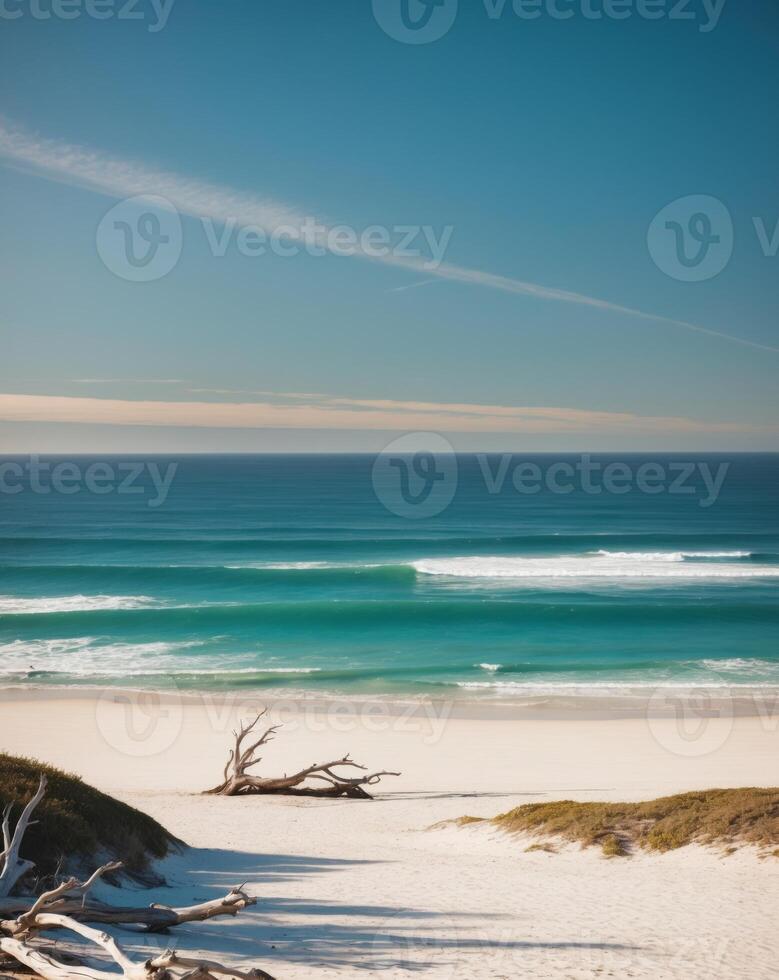 Stunning Coastal Landscape Showcasing the Unmatched Force and Splendor of Nature. photo