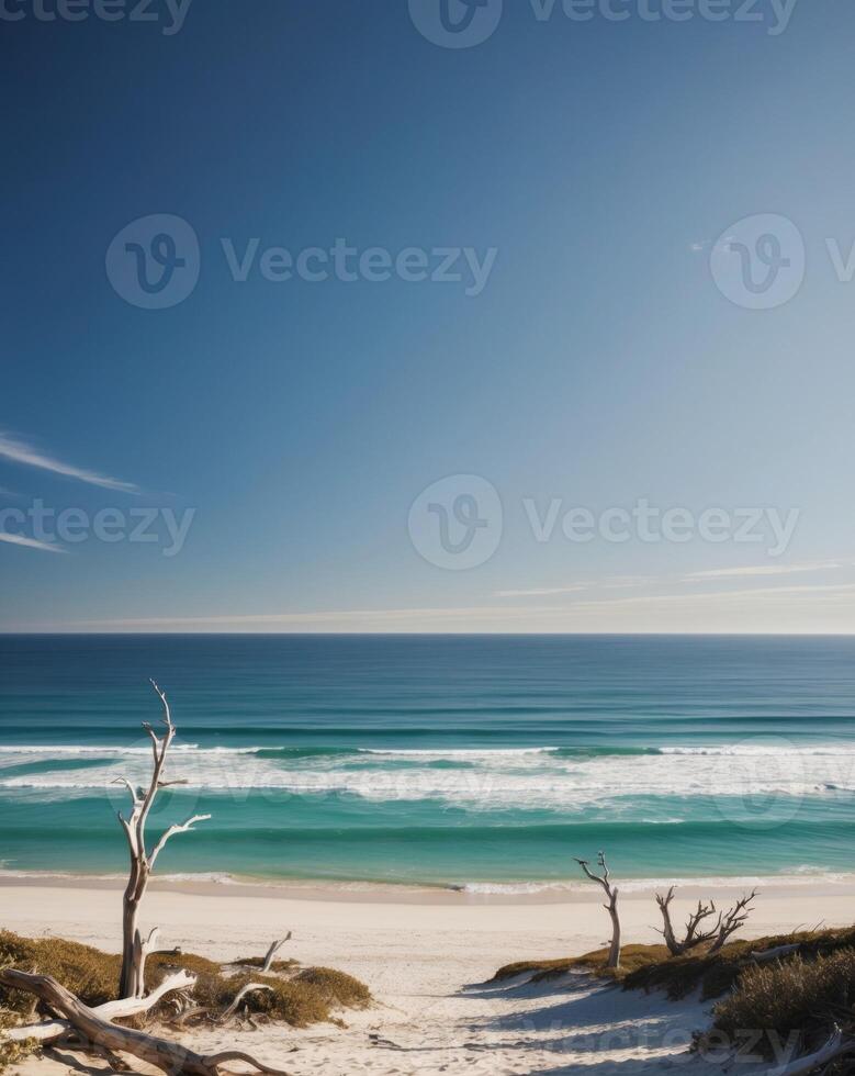 Stunning Coastal Landscape Showcasing the Unmatched Force and Splendor of Nature. photo