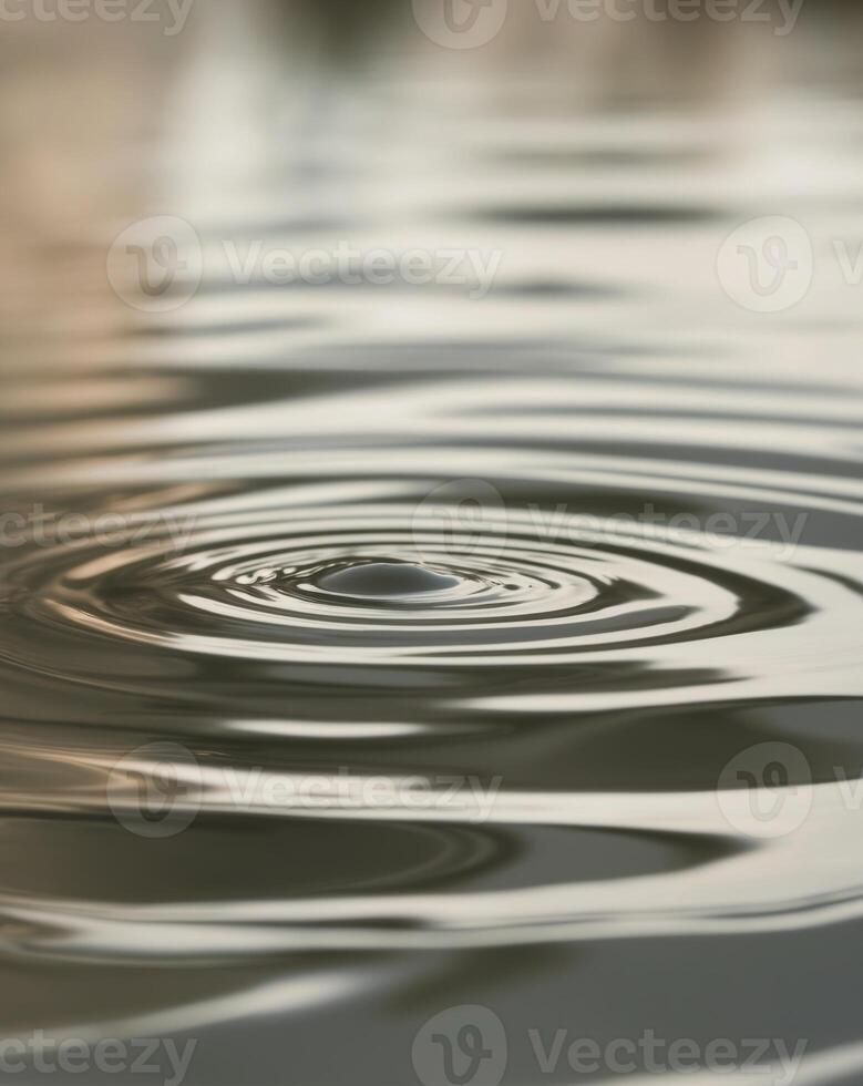 Water ripple on the surface of the water photo