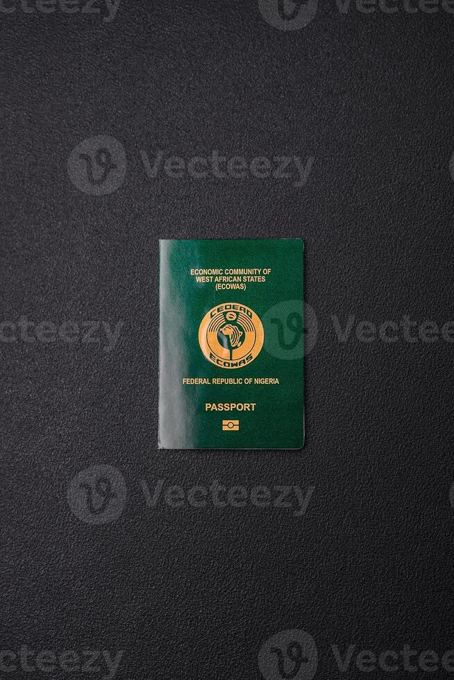 International passport of a citizen Nigeria photo