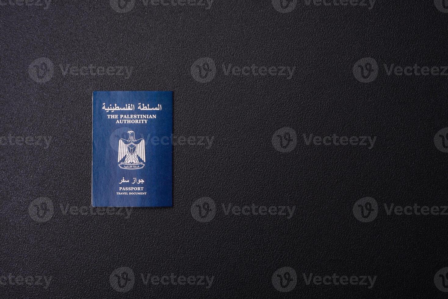 International passport of a citizen Palestine photo