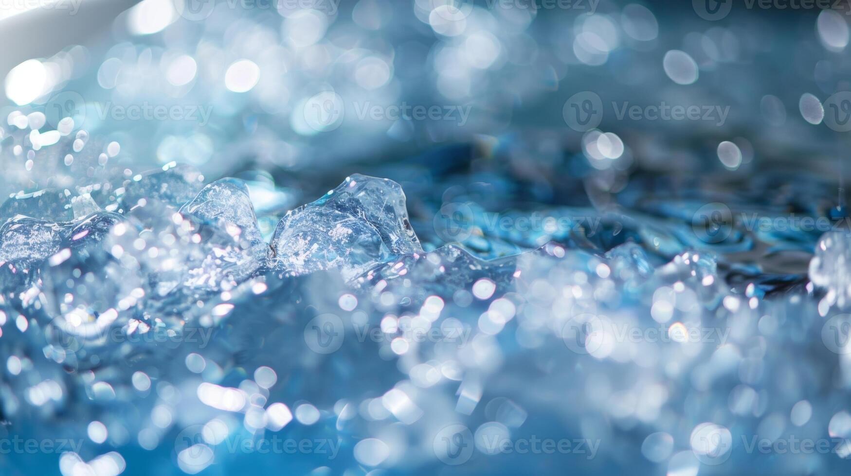 The soothing music of the guided meditation creating a serene soundtrack for the ice bath session photo