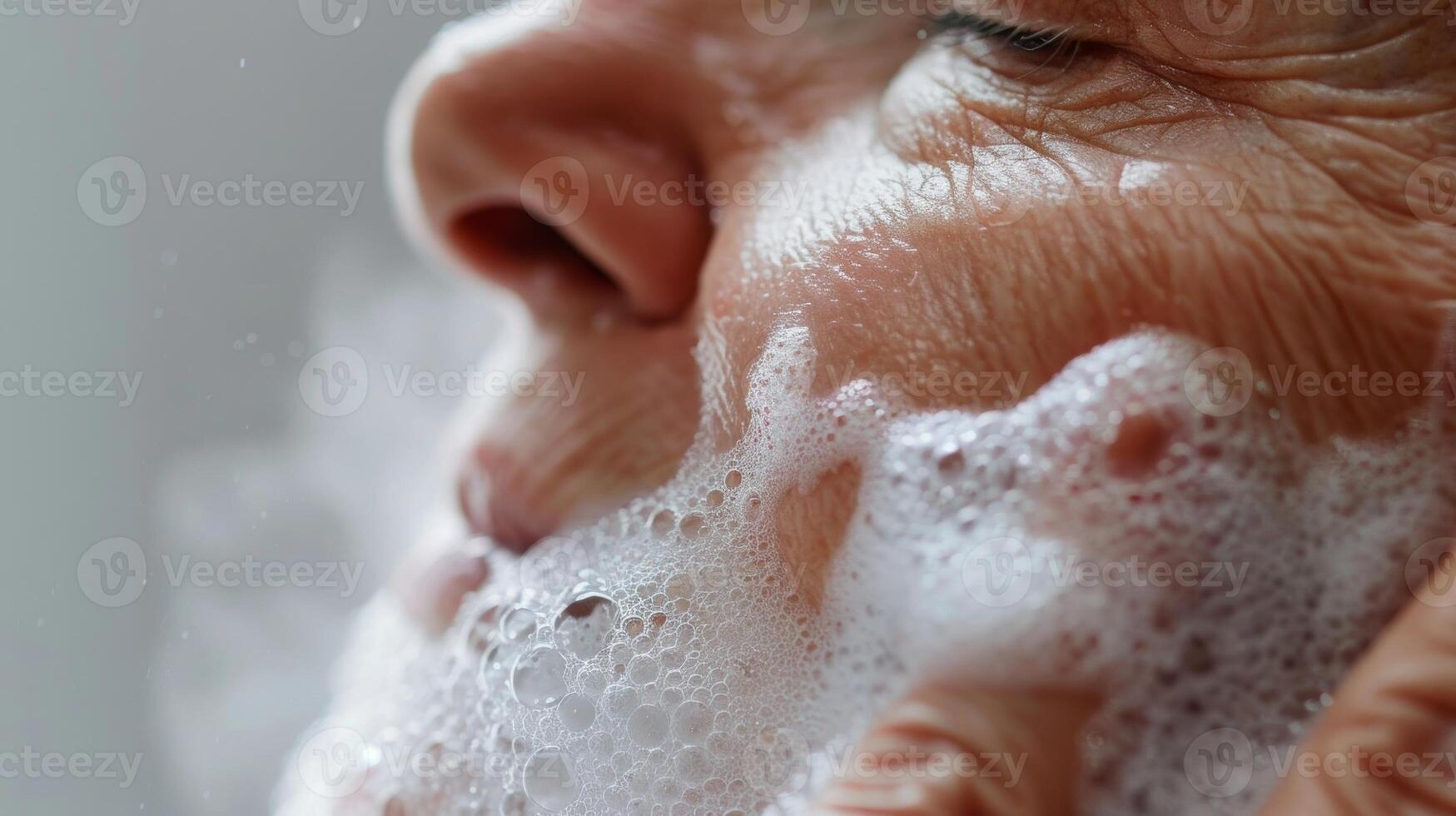 A closeup of a persons hand being treated with cryotherapy showcasing the improvement in skin texture tone and reduced age spots photo