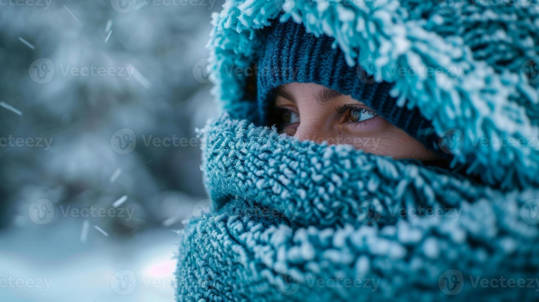 A person wrapped in a theutic cold blanket feeling their body temperature drop and their immune system kick into high gear photo