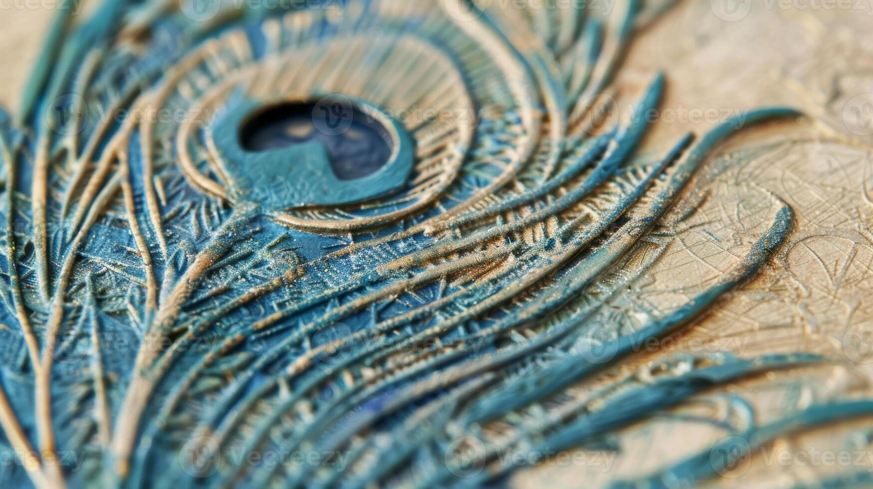 A mini notepad with an embossed peacock feather design adding a touch of whimsy to the classic design. The feather appears to have depth and dimension almost as if it could be plucke photo