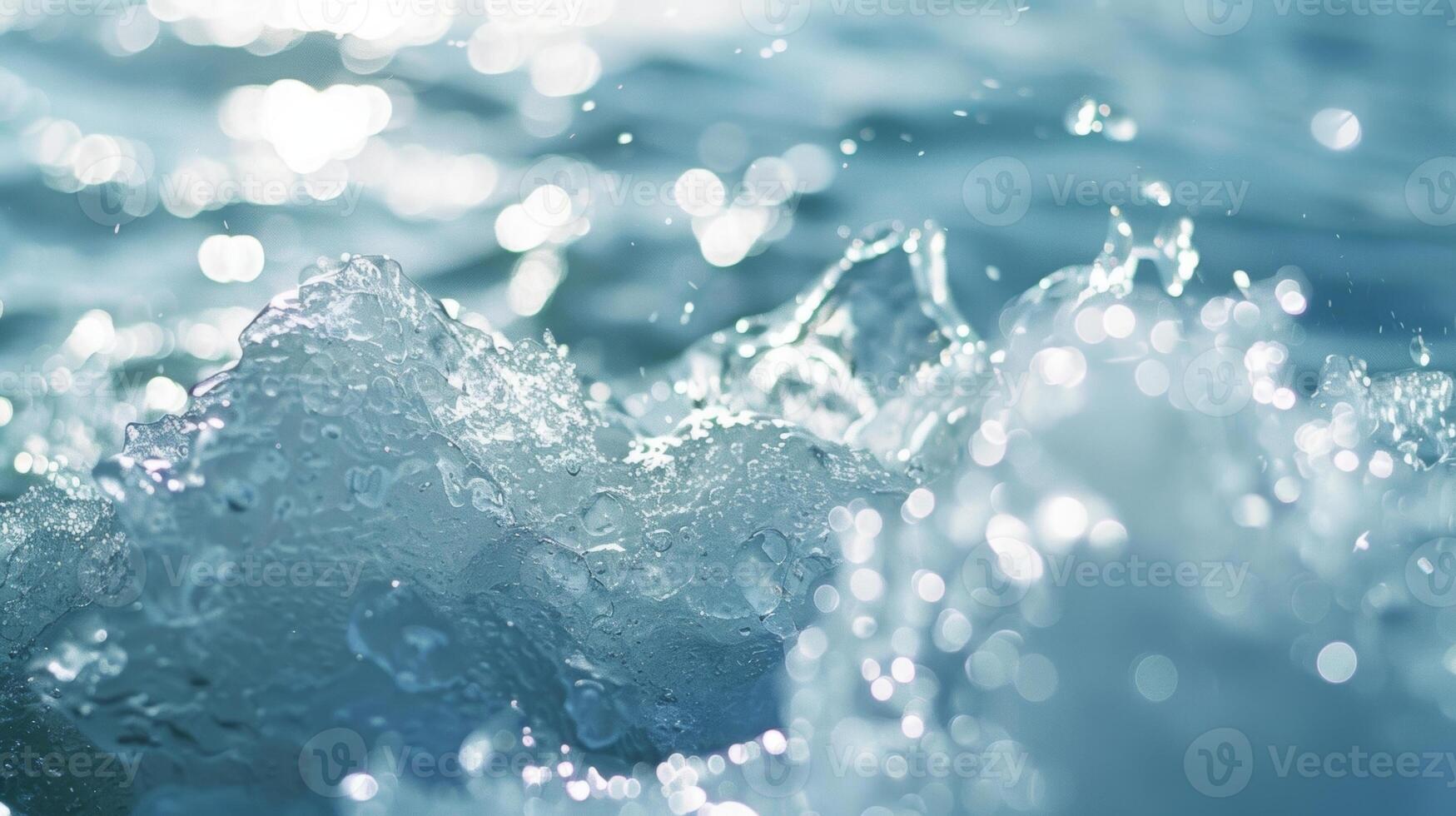 A sense of tranquility and stillness radiates from the person as if they are in perfect harmony with both their mind and the icy waters photo