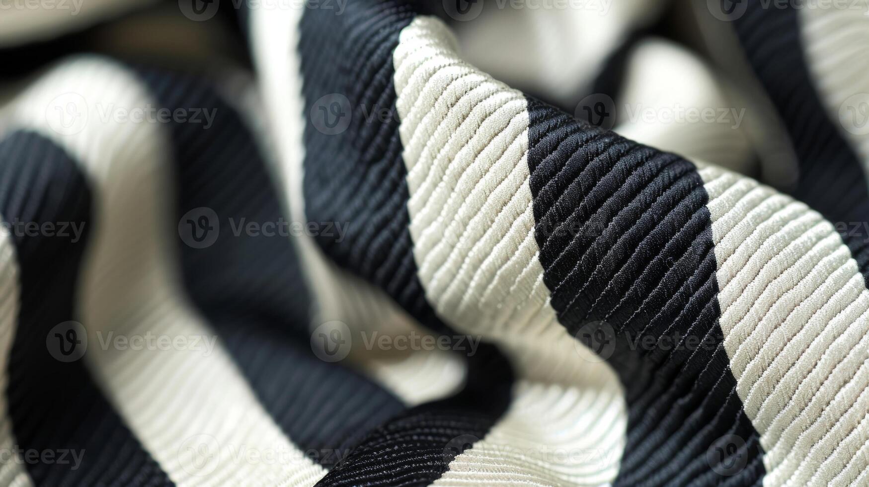 A classic black and white striped silk tie a versatile piece that can be dressed up or down for any occasion photo