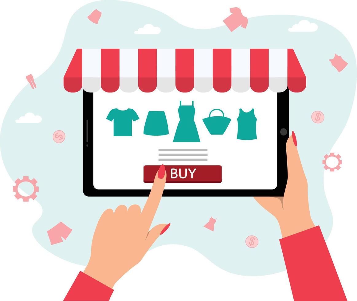 Online store. Online Purchase vector