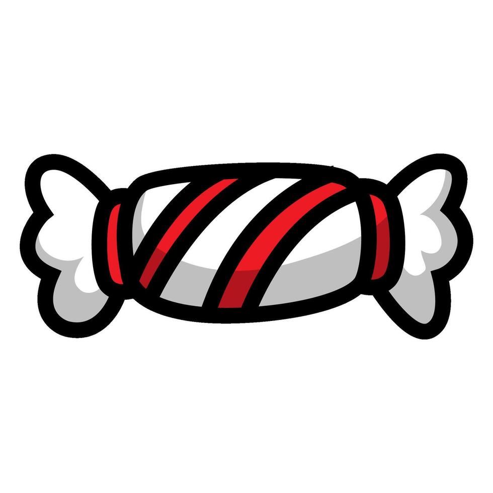 Candy wrapper on white background vector