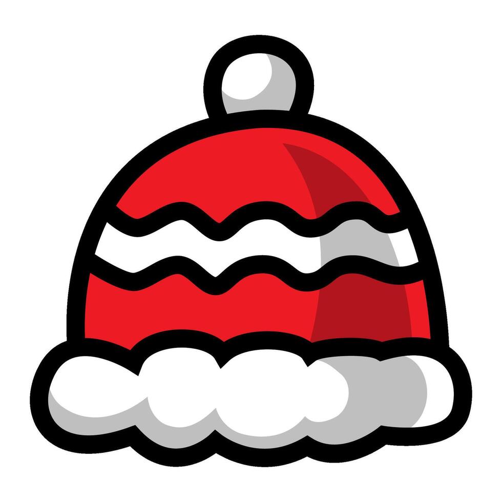 Santa hat on white background vector