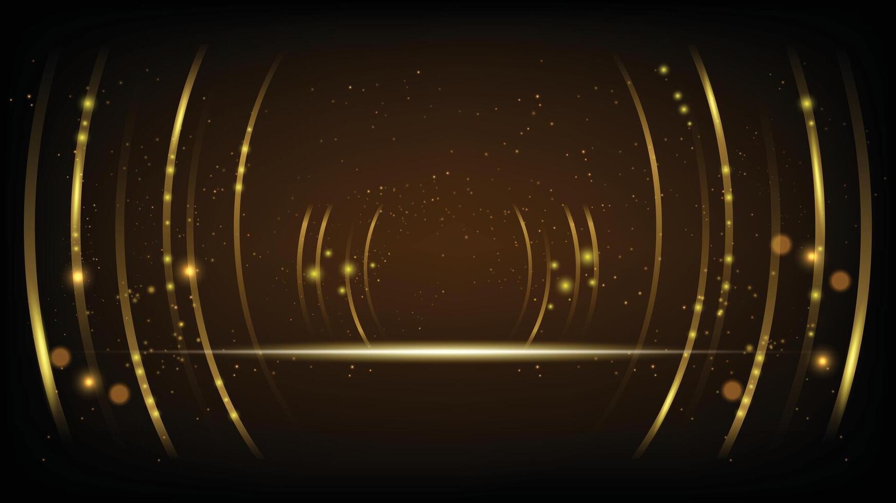 Black and Gold background abstract geometric shapes luxury design vector