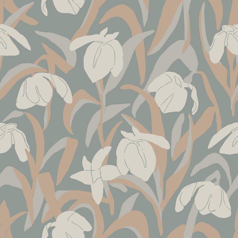 floral illustration seamless repeat pattern digital artwork vector