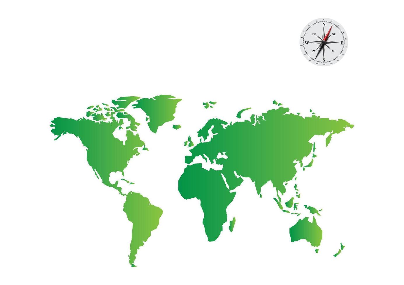 Map of the world vector