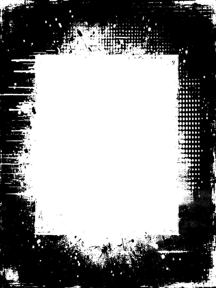 grunge frame border for your design, A square grunge frame, Vintage grunge border black and white square frame with a white background, A square vintage photo frame, grunge frame vector