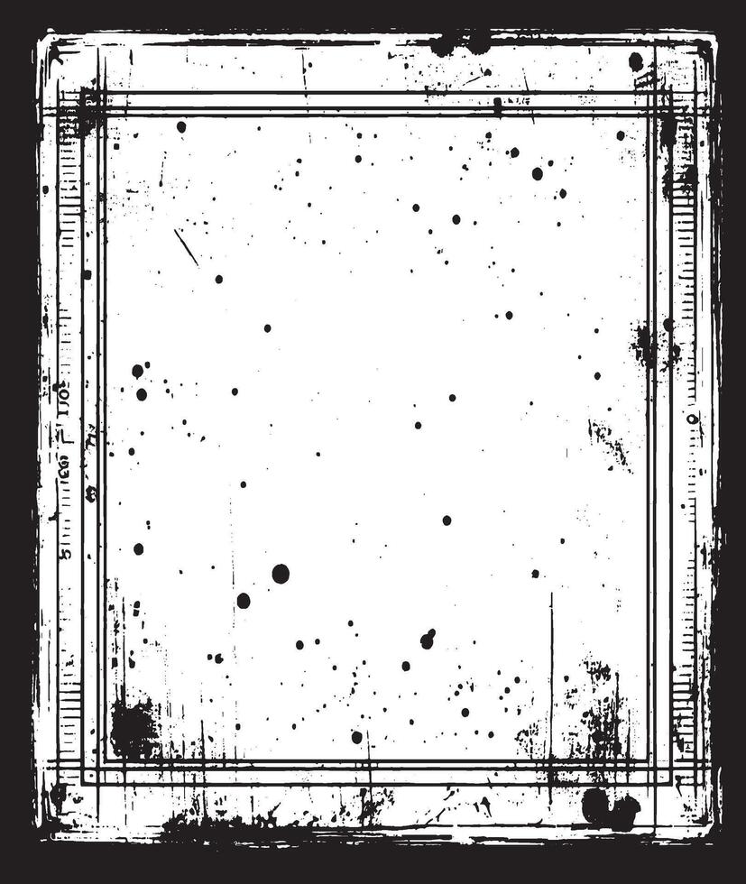frame for your design, A square grunge frame, Vintage grunge border black and white square frame with a white background, A square vintage photo frame, vector