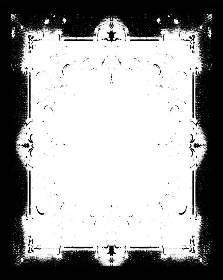 frame for your design, A square grunge frame, Vintage grunge border black and white square frame with a white background, A square vintage photo frame, vector