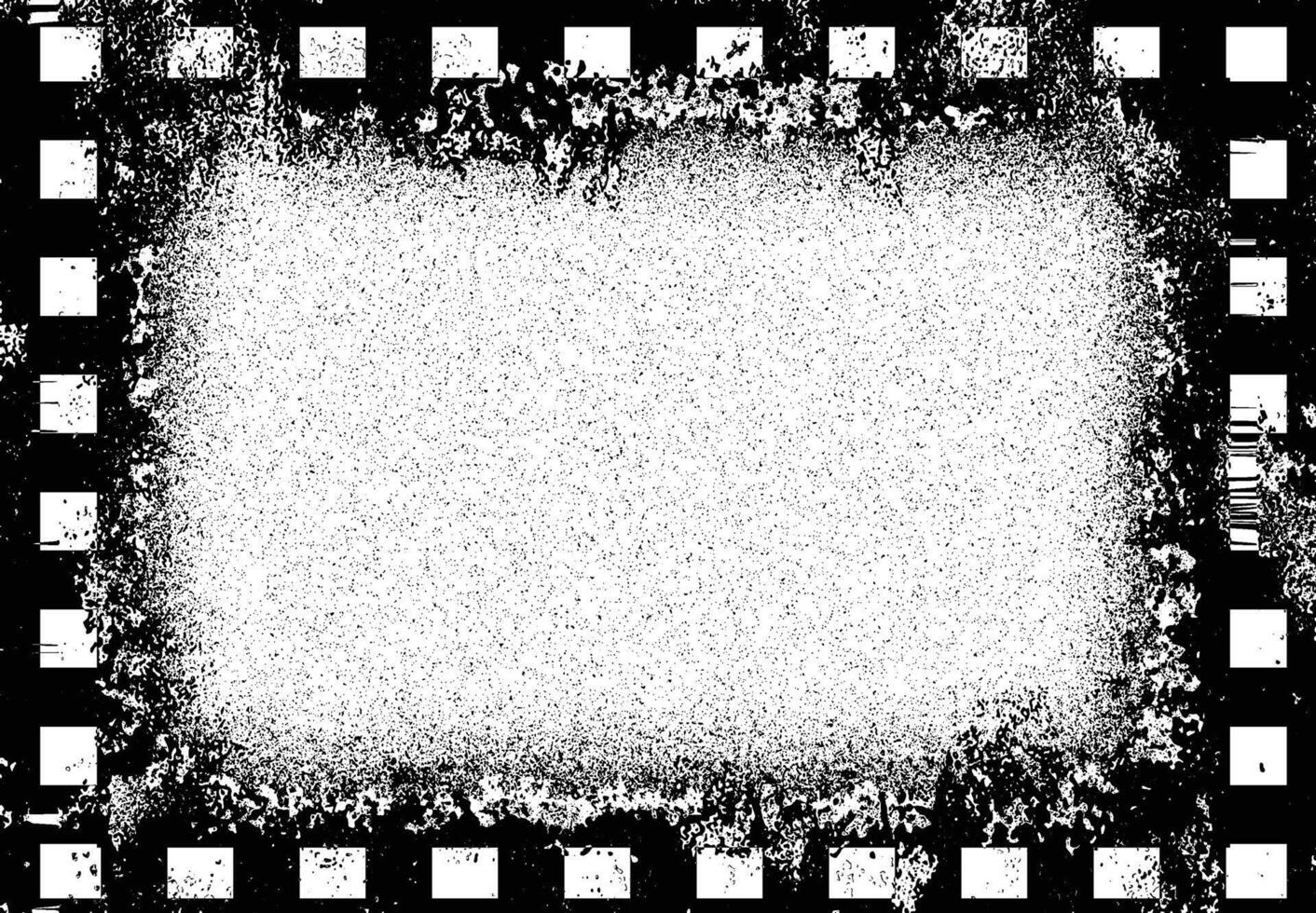 a black and white square frame with a white border vector