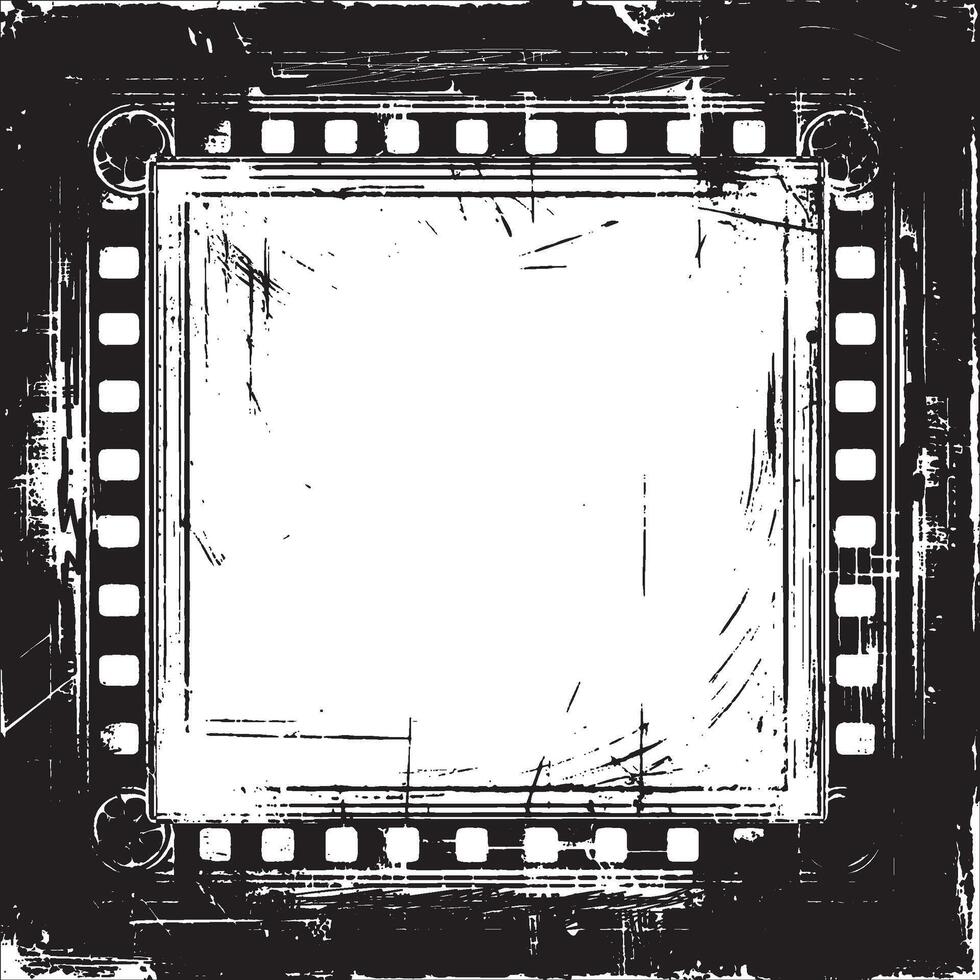 frame for your design, A square grunge frame, Vintage grunge border black and white square frame with a white background, A square vintage photo frame, vector