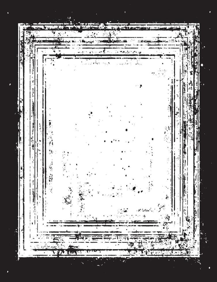 grunge frame on black background , Vintage grunge border black and white square frame with a white background, A square vintage photo frame, grunge frame vector