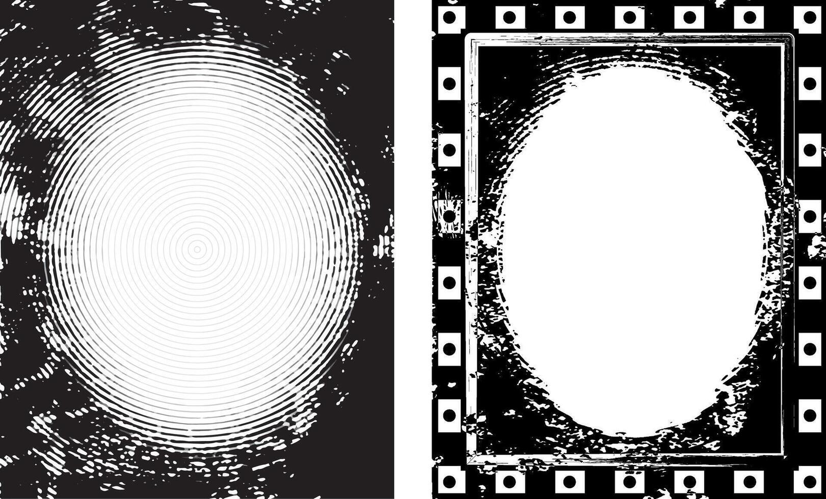 grunge frame with black and white stripes, grunge frame background, black and white frame, vector