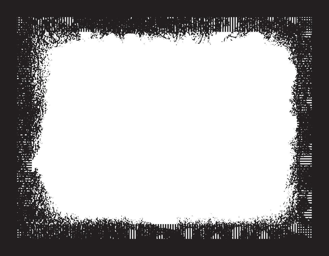 an old black and white photo of a square frame, grunge frame border for your design, A square grunge frame, Vintage grunge border black and white square frame with a white background vector