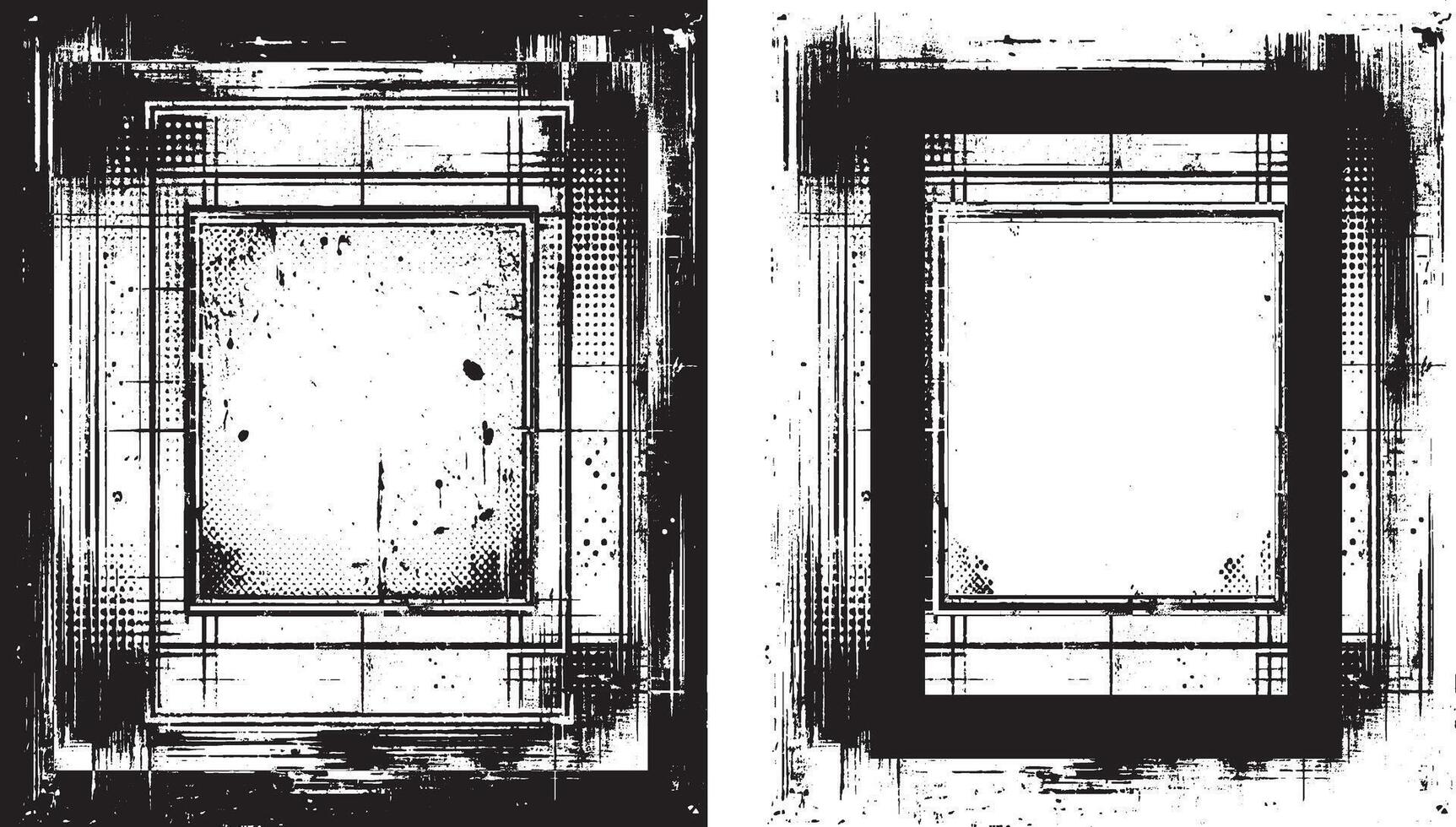 vintage black color grunge frame set, black and white grunge frame, grunge frame with black and white background, set of grunge banners, grunge frame set, vintage set of grunge frames, vector