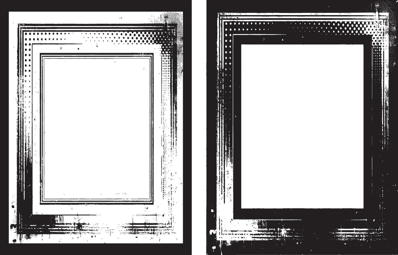 vintage black color grunge frame set, black and white grunge frame, grunge frame with black and white background, set of grunge banners, grunge frame set, vintage set of grunge frames, vector