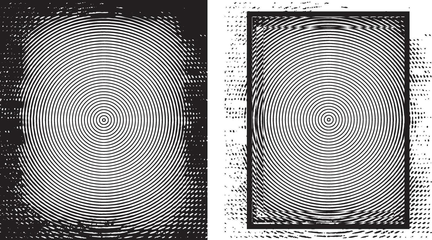 tow different frames with grunge textures, old frame with a frame, antique photo frame, black and white grunge frames with a border, two black and white frames set square vintage photo frame vector