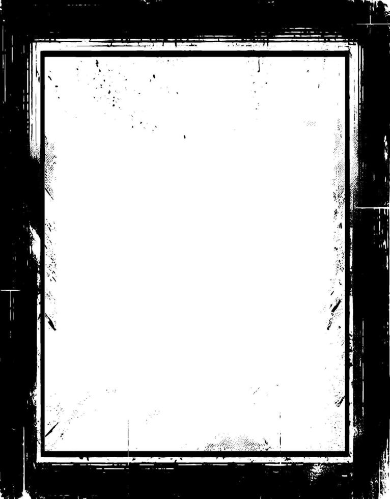 grunge frame border for your design, A square grunge frame, Vintage grunge border black and white square frame with a white background, A square vintage photo frame, grunge frame vector