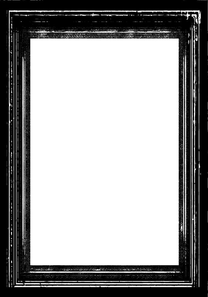 an old black and white photo of a square frame, grunge frame border for your design, A square grunge frame, Vintage grunge border black and white square frame with a white background vector