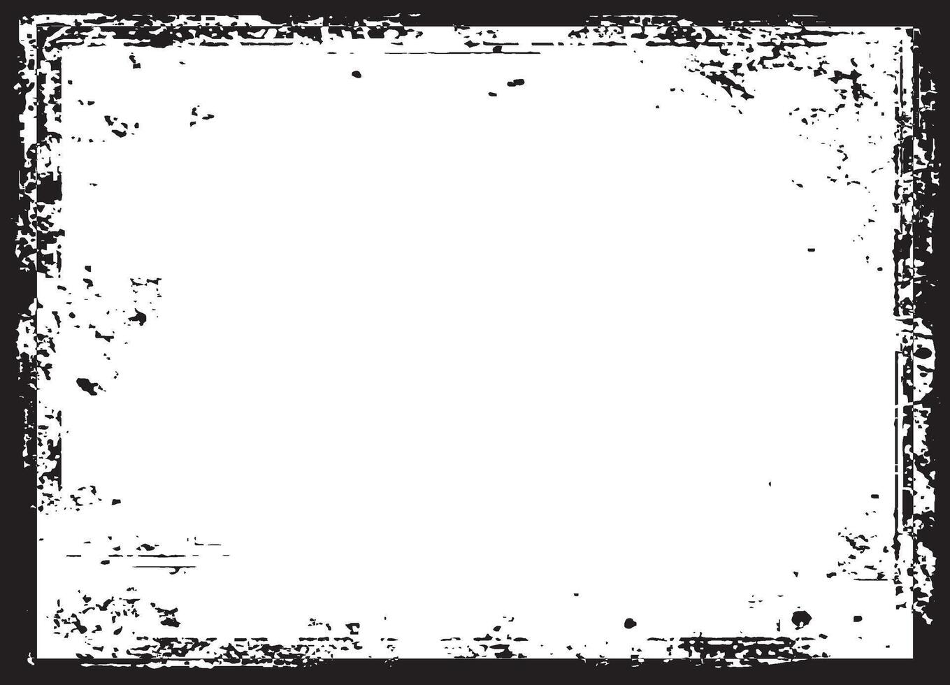 a black and white halftone pattern with a frame, A square vintage photo frame, grunge frame vector