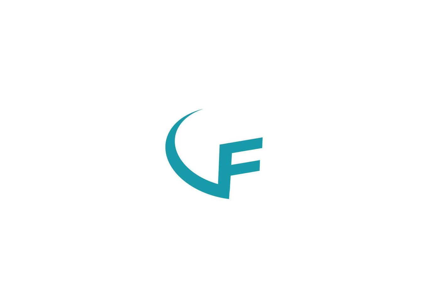 VF logo design icon template with white background vector