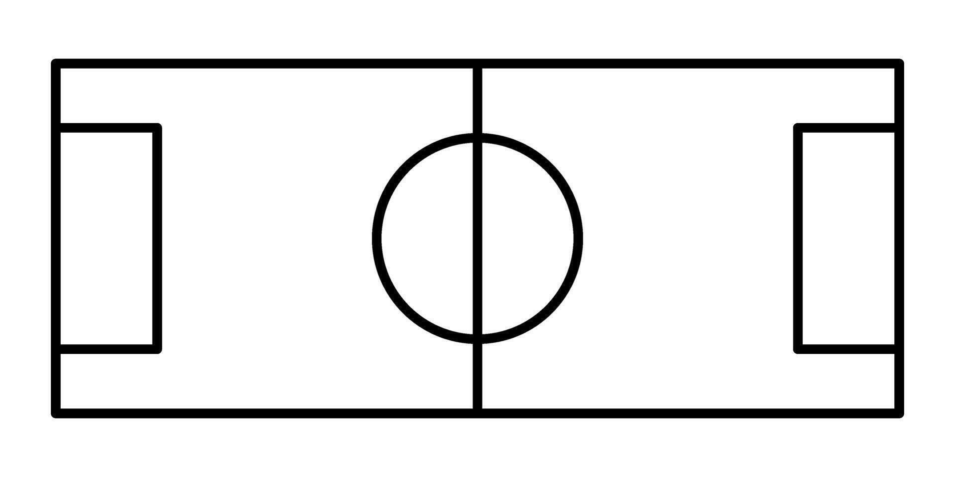 simple field icon vector