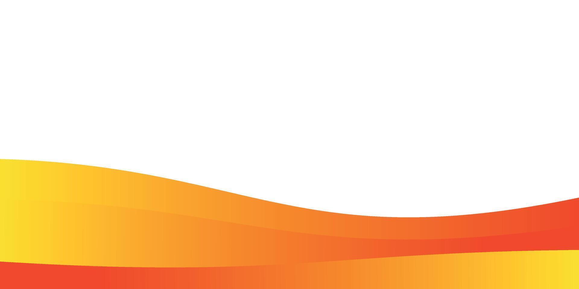 yellow gradation wave abstract background vector