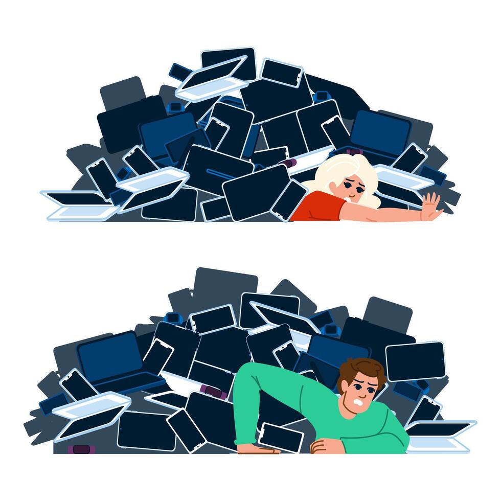 fatigue stress technology overload vector