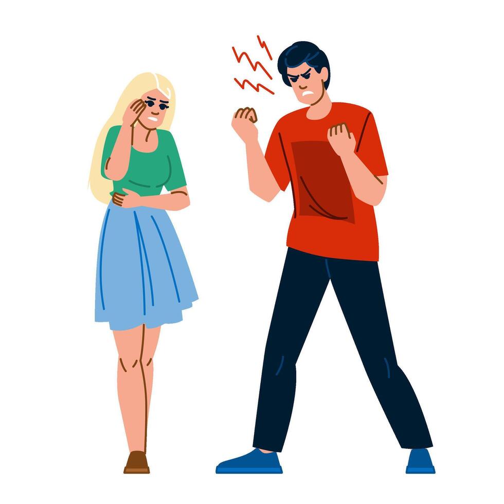 intimacy relationship stress vector