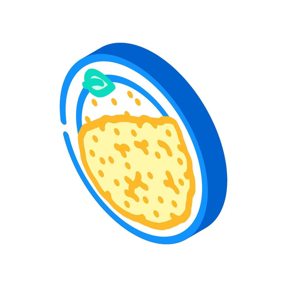 chickpeas vegan food isometric icon illustration vector