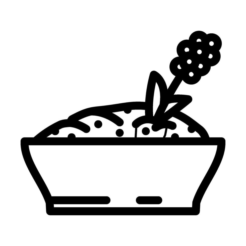 quinoa vegan food line icon illustration vector