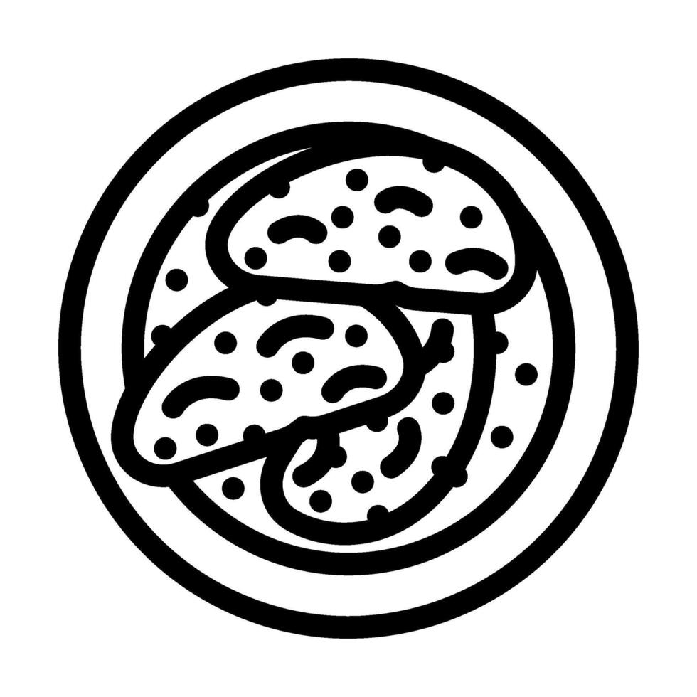 tempeh vegan food line icon illustration vector