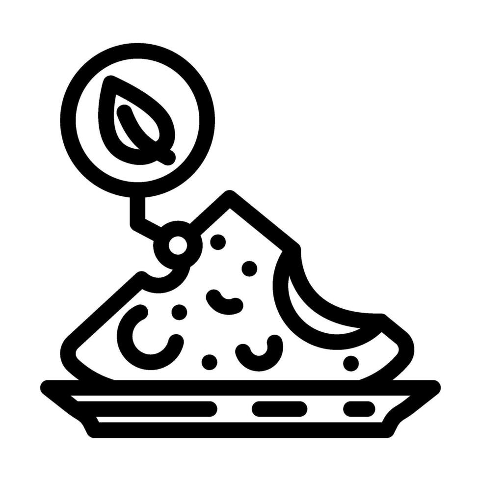 vegan cheese vegan food line icon illustration vector