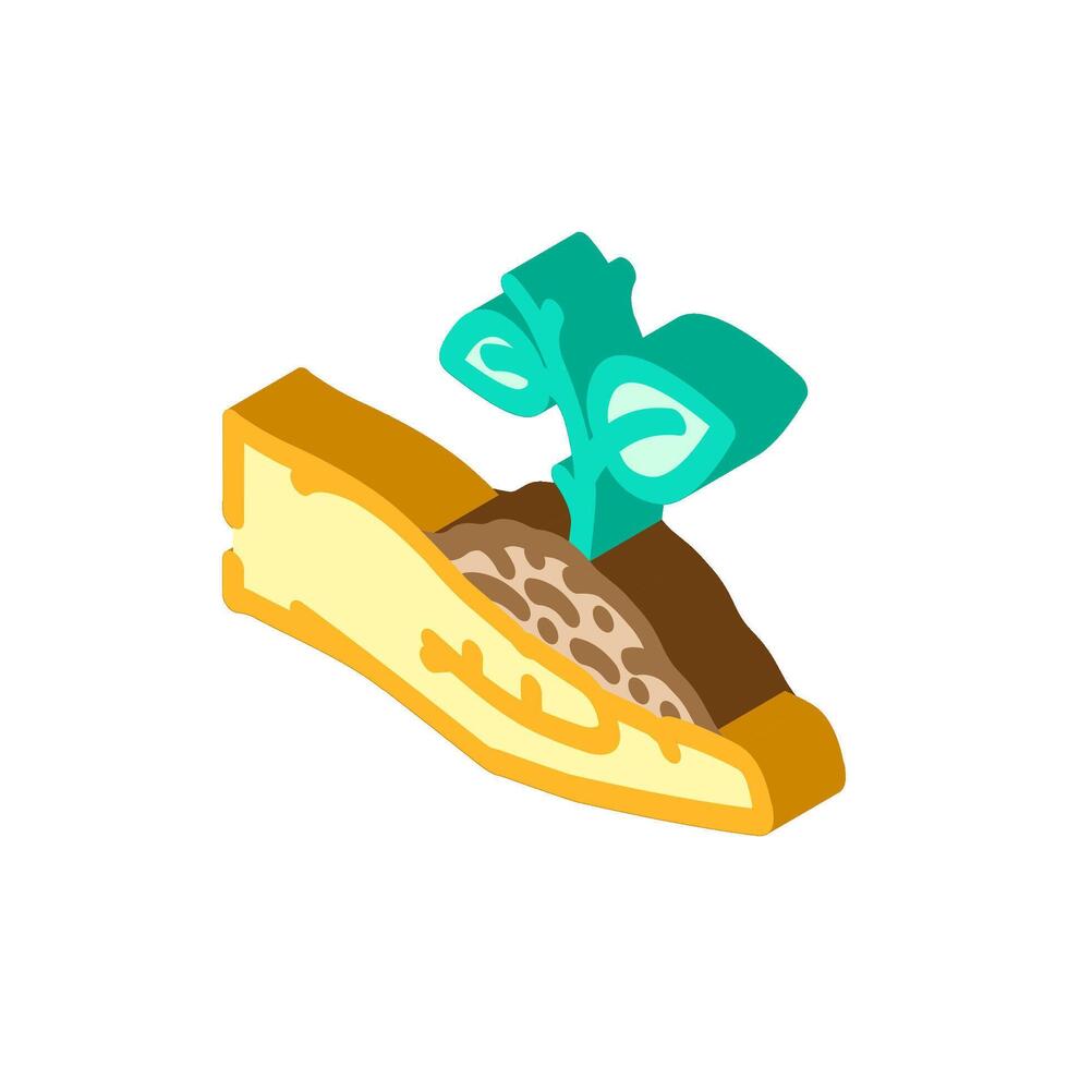 environmental consciousness vegan isometric icon illustration vector