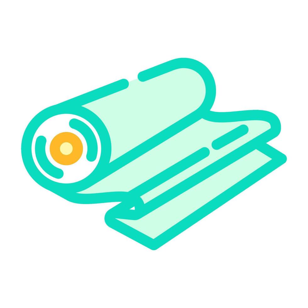 fabric rolls dressmaking fashion color icon illustration vector