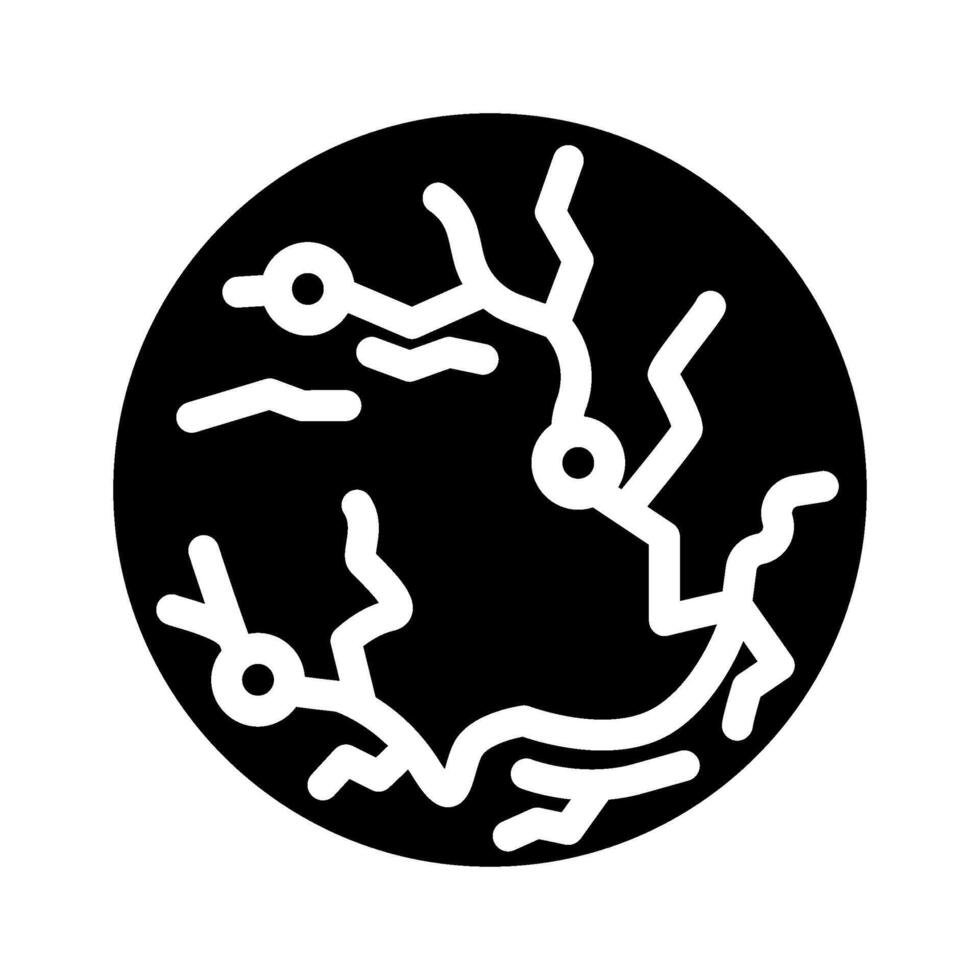 retina scan biometric glyph icon illustration vector
