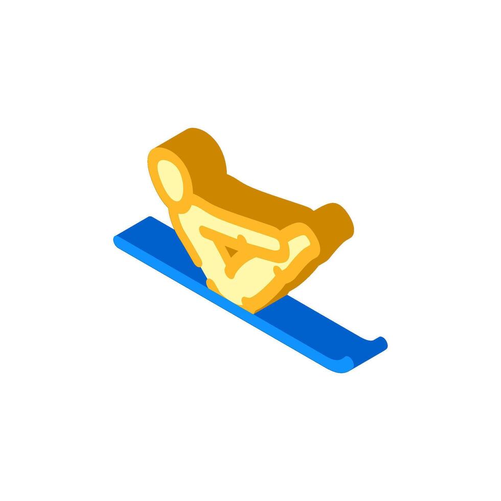 boat pose navasana yoga isometric icon illustration vector