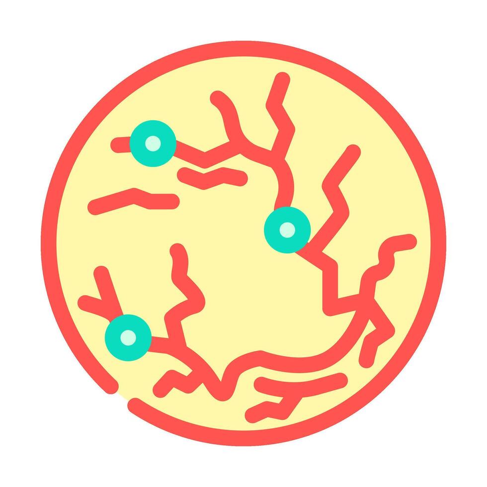 retina scan biometric color icon illustration vector