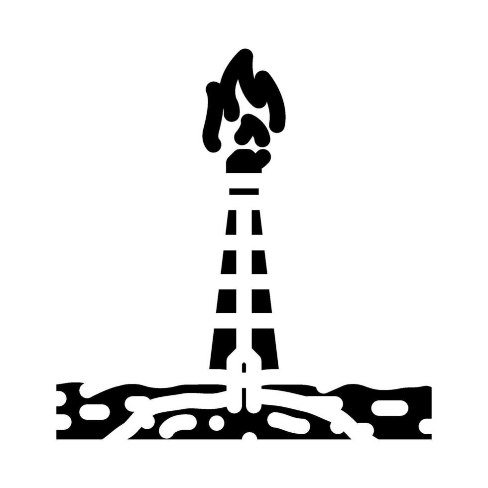 natural gas oil industry glyph icon illustration vector